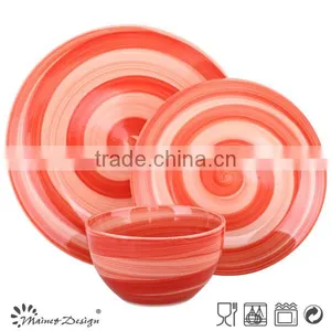 12pcs Handpainted Ceramic Dinner Set thumbnail-2