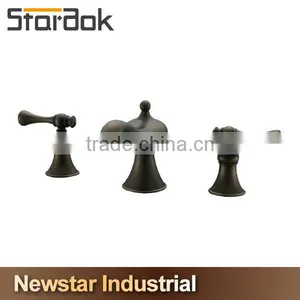 Star.aok Antique Style Bronze Color 3 Hole Faucet For Basin thumbnail-1