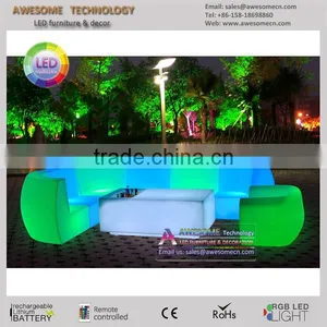 Luxury Night Club Illuminated Led Sofa Set Design thumbnail-1