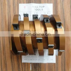 High Quality Heavy Duty Spiral Planer Cutterhead With Throw-up Tips,Helical Woodworking Cutterhead thumbnail-1