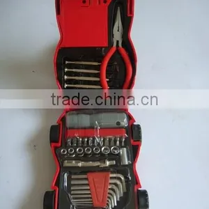 Promotional Car Shape 34pcs Hand Tools Set/kit With LED Light Torch thumbnail-3