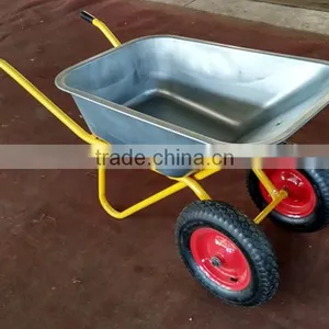Manufacturer of Two Wheel Zined Construction Wheelbarrow for Wholesaler thumbnail-2