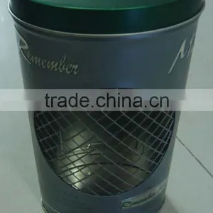 Oval Perfume Tin With Wire Display Window thumbnail-1