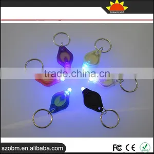 Custom 365nm UV Led Flashlight Keychain With Insulating Piece,Wholesale Purple Light Keychain thumbnail-1