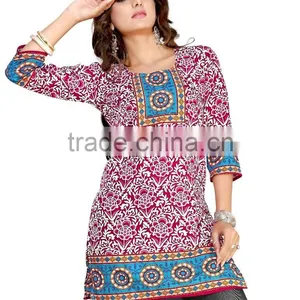 Canvas Crepe Glamour Styles Kurtis/indian Kurti Styles Crape/western Kurti Designs thumbnail-1