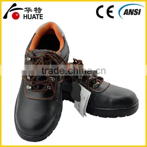 Black Steel Leather Safety Shoe/industry Work Safety Shoe thumbnail-2