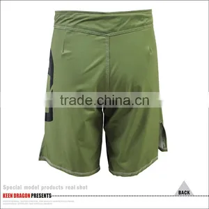 NEW STYLE HOT SELLING MENS GREEN MMA SHORTS WITH HIGH QUALITY thumbnail-2