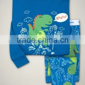 Children's Animail Printed Pajamas Suits Kids Cotton Nightgown thumbnail-1