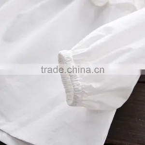 New 2017 Wholesale Summer Fashion Girls Cotton Strapless Lace Flowers Embroidered Blouses 2-8 Years thumbnail-5