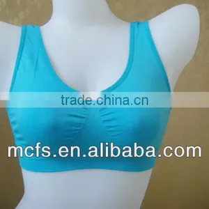 Blue Fitness Bra Top Women Lingerie Sexy Yoga Bras Sexy Ladies Tank Top thumbnail-1