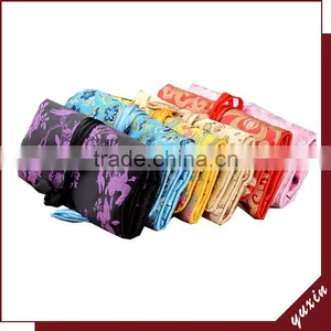 Many Colors Fashion Design Jewelry Roll Silk Jewelry Bag Made in China JR005 thumbnail-1