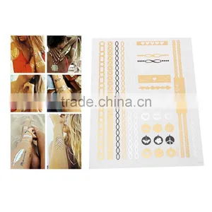 China Mixed Metallic Waterproof Temporary Tattoo Sticker For Sale thumbnail-1