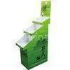 Eco-Friendly Green Corrguted Cardboard Display Stands With Pms And CMYK Printing Color thumbnail-1
