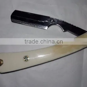 Single Blade Stainless Steel Metal Shaving Razor With Bone Handle thumbnail-2
