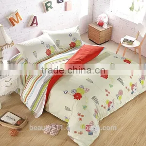 High Qulity Plaid Cotton Bed Sheet With Low Price BS367 thumbnail-1