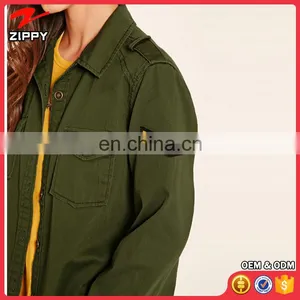 New Custom Ladies Chevron Patch Utility Jacket Wholesale Army Jacket Manufacturer thumbnail-5