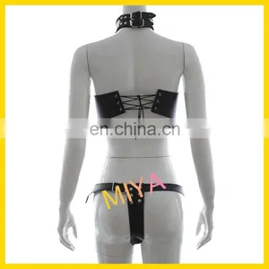Adjustable Queen's PU Leather Costume Bondage Harness thumbnail-3