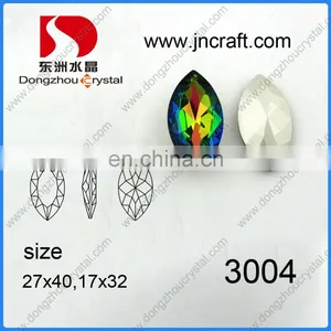 Pujiang Dongzhou Crystal 112# Color Navette Crystal Stone for Garment thumbnail-2