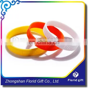 No Minimum Order Personalized Cheapest Blank Silicone Bracelets thumbnail-2