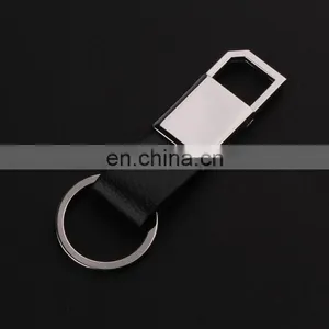 Fashion Car Creative Men Black Genuine Leather Waist Hanging Key Chain Wholesale Or Custom Zinc Alloy Metal Leather thumbnail-1