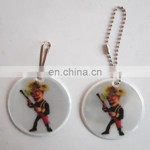 High Visibility Gifts Reflective Metal Keychain thumbnail-1