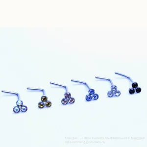 Wish Hot L Type Ear Studs, Titanium Steel, Foreign Trade Stud, Body Piercing Accessories, Wholesalers Wholesale thumbnail-1