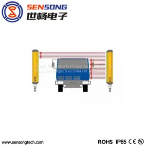 Industry Automation Area Sensor Also Measuring Safety Light Curtain 35X35mm 24V NPN PNP Relay thumbnail-1