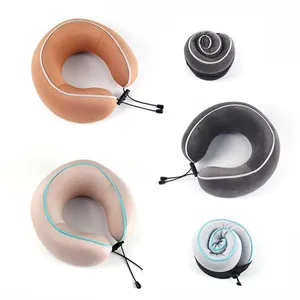 Cool Design U Shape Travel Folding Memory Foam Face Cradle Travel Pillow thumbnail-1