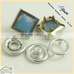 11mm Square Horn Pearl Snap Fasteners thumbnail-1