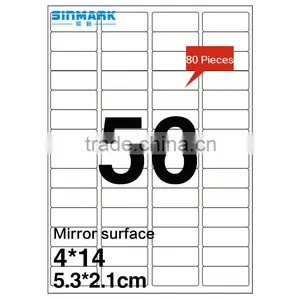 SINMARK 5.3*2.1cm Mirror Surface Print Sticker thumbnail-1
