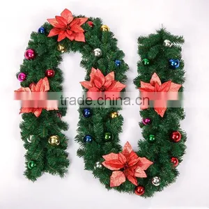 2015 New 9 Feet Indoor Christmas Garland With Decoration thumbnail-1