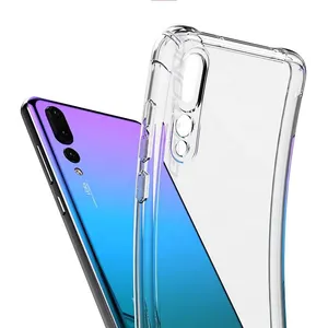 Transparent TPU Clear Fashion Phone Case Cover For Huawei P20 30 40 50 Pro thumbnail-1
