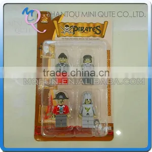 Mini Qute 4pcs/lot Intellect Boy Collection Models Robbers Pirate Action Figure Plastic Building Block Educational Toy NO.27792A thumbnail-1