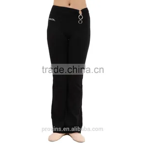 Black Yoga Pants, Long Yoga Pants for Adults and Kids (2543) thumbnail-1