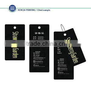 Best Price Fancy Custom Printed Logo Paper Garment Hang Tag thumbnail-1
