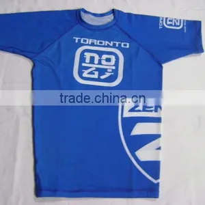 Sublimated Rash Guard (mixed Martial Arts Rash Guard) Made With 80% Spandex 20% Lycra thumbnail-1