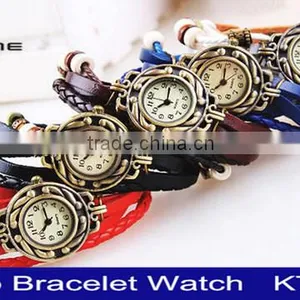 Fashion Ladies Watch Leather Leaf Bangle thumbnail-1