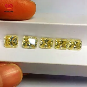 Wholesale Loose Colorful Oval Moissanite Diamond Pink Yellow Green Blue Color Moissanite With GRA Certificate thumbnail-3