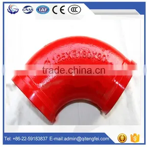 DN125mm*R275mm 45 Degree Concrete Pump Elbow thumbnail-1