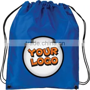 Wholesale Promotion Gift Bag Nylon Polyester Drawstring Travel Beach Backpack thumbnail-1