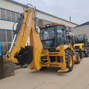 Luxury 420F, Folks! The Backhoe Loader is Equipped With an Optional 4-in-1 Bucket and Hydraulic Breaker - Produced by Shandong Luzhuang. thumbnail-2