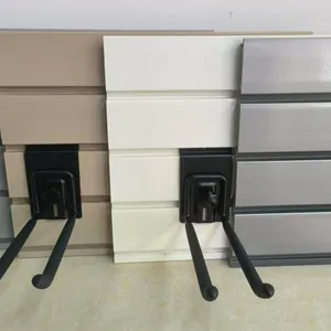Different Color Fireproof & Waterproof PVC Slatwall Panel for Garage Wall With Hoooks and Other Accessories thumbnail-3