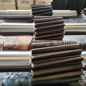 Precision Ground Gear Shafts With DIN 5480 Spline Standards thumbnail-1