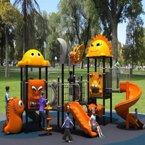 Large Outdoor Plastic Slide, Children's Swing Set for Kindergartens, Communities and Scenic Spots, Customized Playground Equipment thumbnail-1