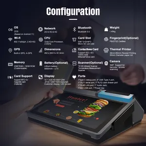 Z100 Desktop Smart Payment Machine, GMS Google Play Supported POS With 5-in-1 Card Reader for Pharmacy & Mini Supermarket thumbnail-1