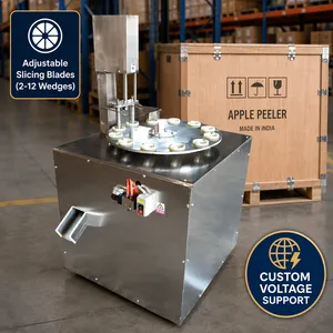QD-2 Automatic Fruit Pitter and Slicer 3300pcs/h High Volume Apple Core Splitting Machine for Large Scale Food Processing thumbnail-2