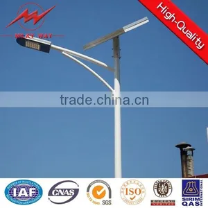 Integrated Solar Street Light Pole With 80w Solar Panel thumbnail-1