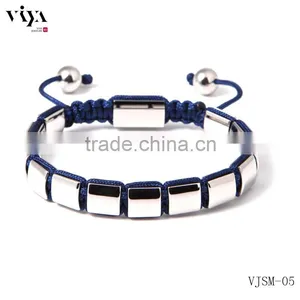 Viya Luxury Mens Bracelets With Charm Square Beads Chinese Knot thumbnail-2