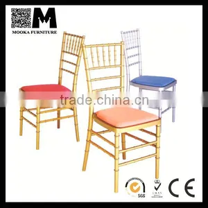 High Quality Wood Indoor Furniture Wedding Colorful Rental Chair thumbnail-1