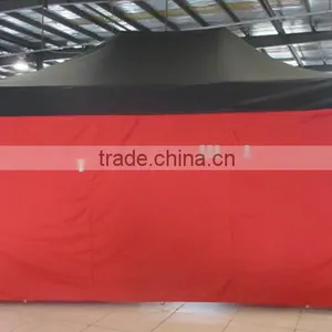 3m X4.5m Small Hexagon Folding Gazebo With Window and Door Walls thumbnail-2